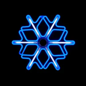 Snowflake Blue & White 75cm