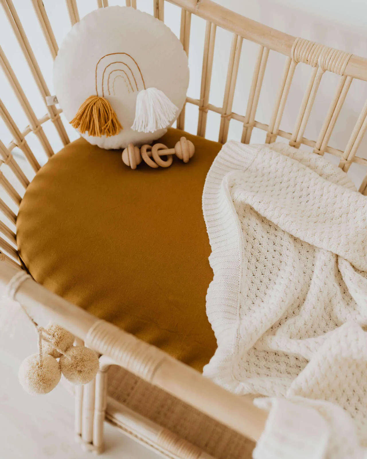 Snuggle Hunny Kids - Bassinet Fitted Sheet / Change Pad Cover - Bronze