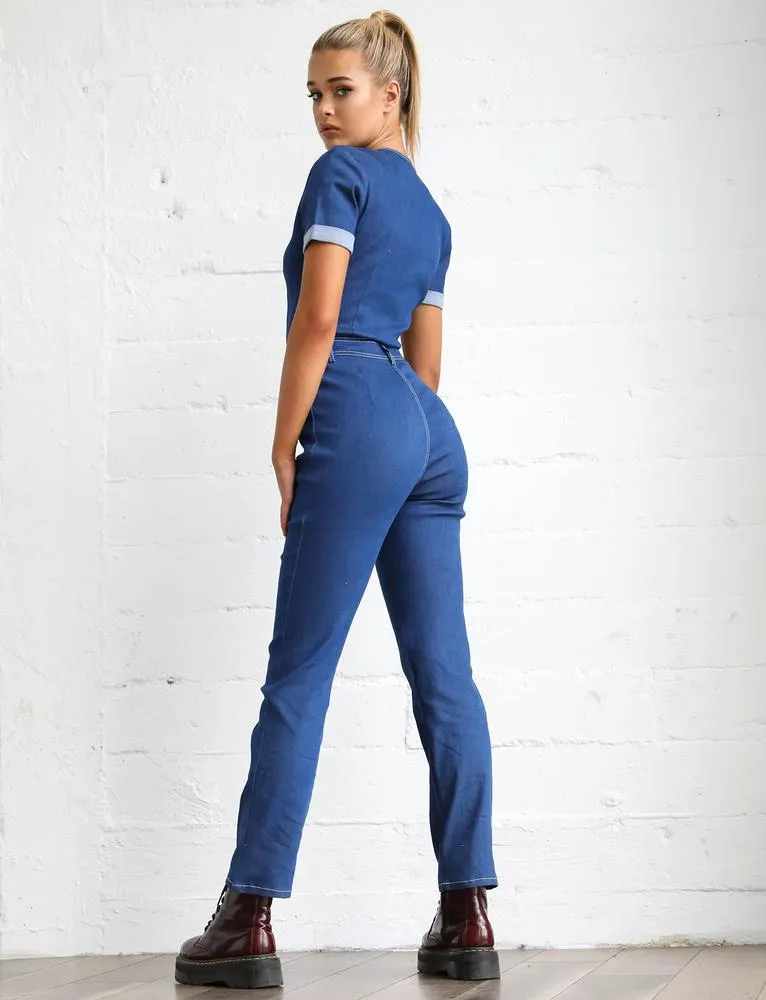 Sofia Jumpsuit - Blue