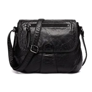 Soft PU Leather Lightweight Crossbody Bag