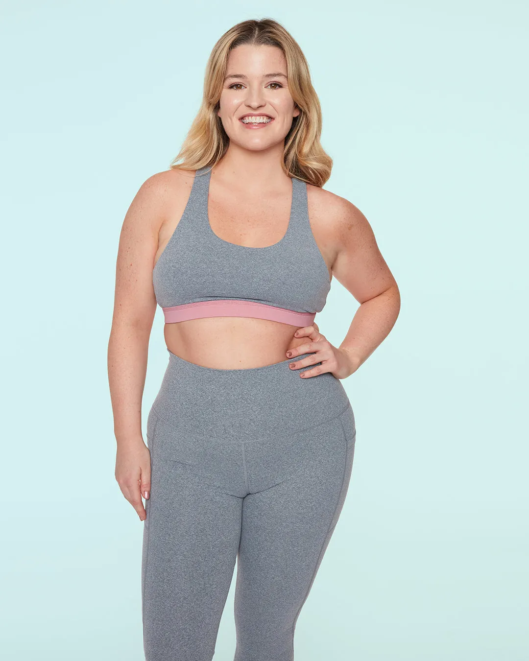Soft Touch Sculpting Hold 7/8 Leggings Heathered Grey