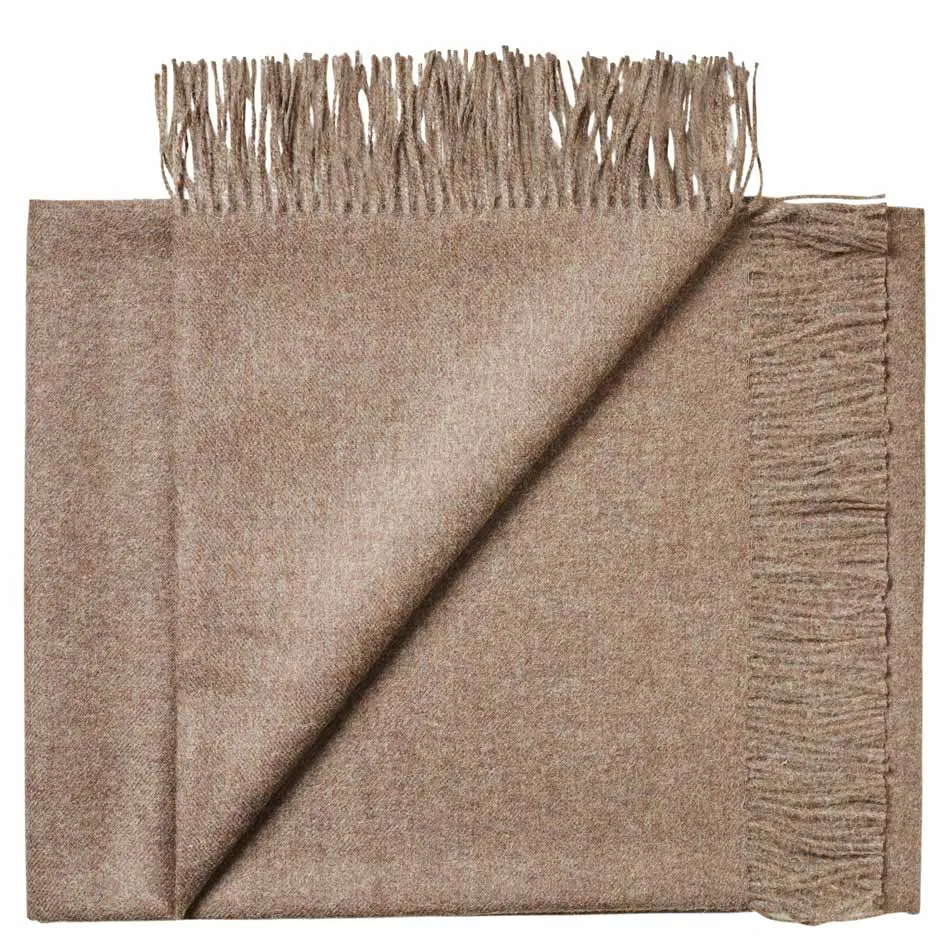 Solid Baby Alpaca Wrap / Throw