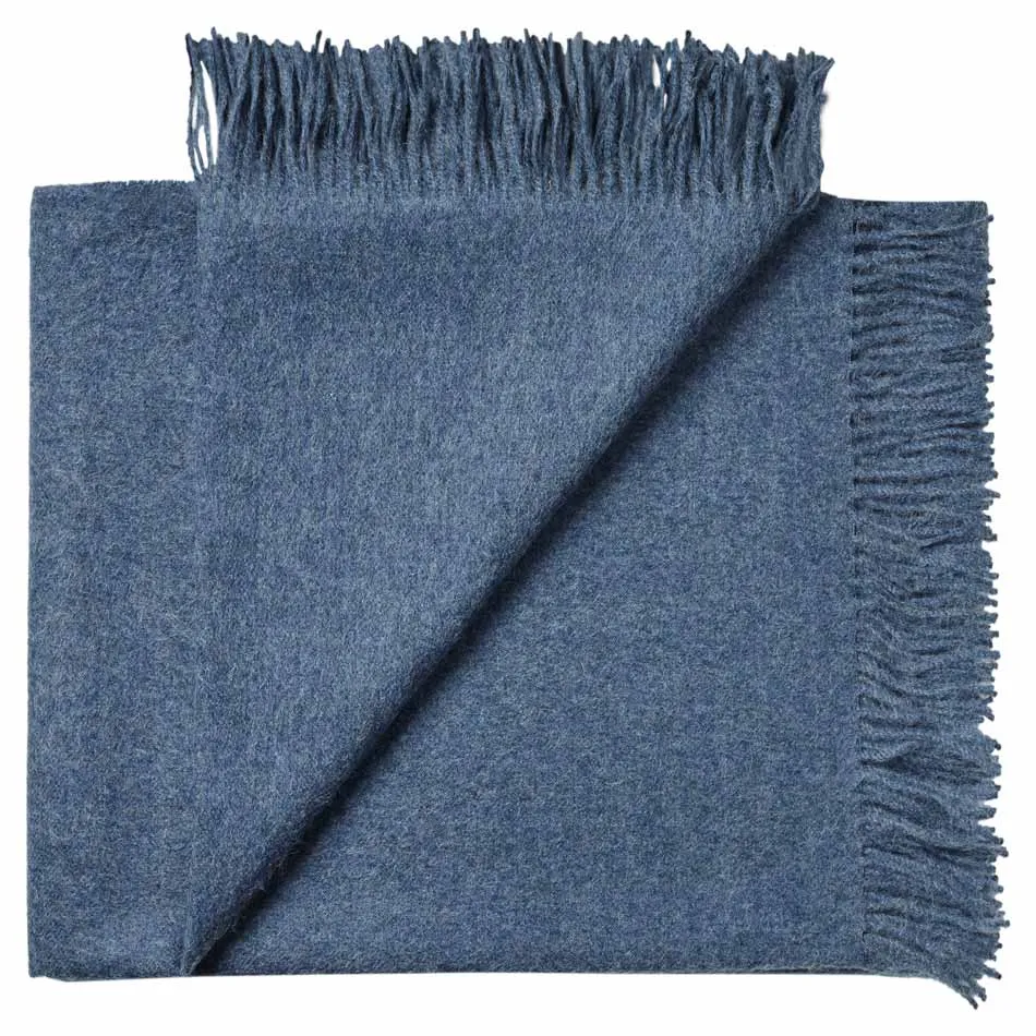 Solid Baby Alpaca Wrap / Throw