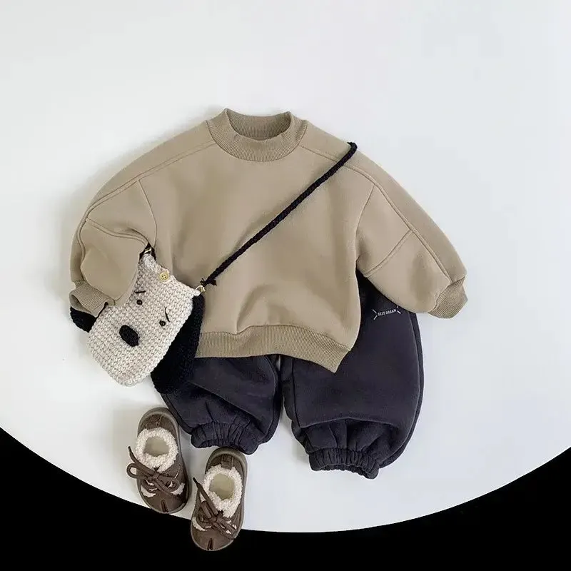 Solid Fleece Sweatshirt