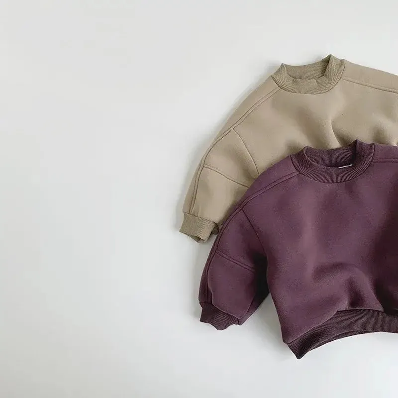 Solid Fleece Sweatshirt