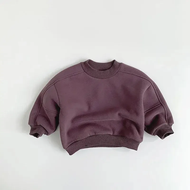 Solid Fleece Sweatshirt