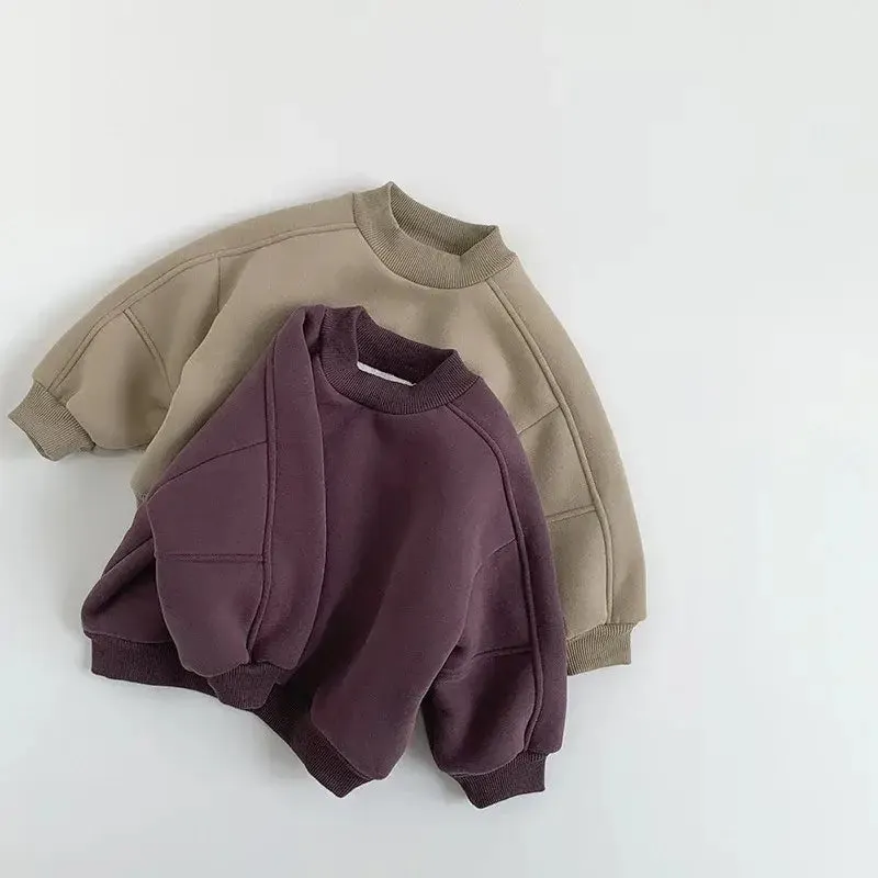 Solid Fleece Sweatshirt