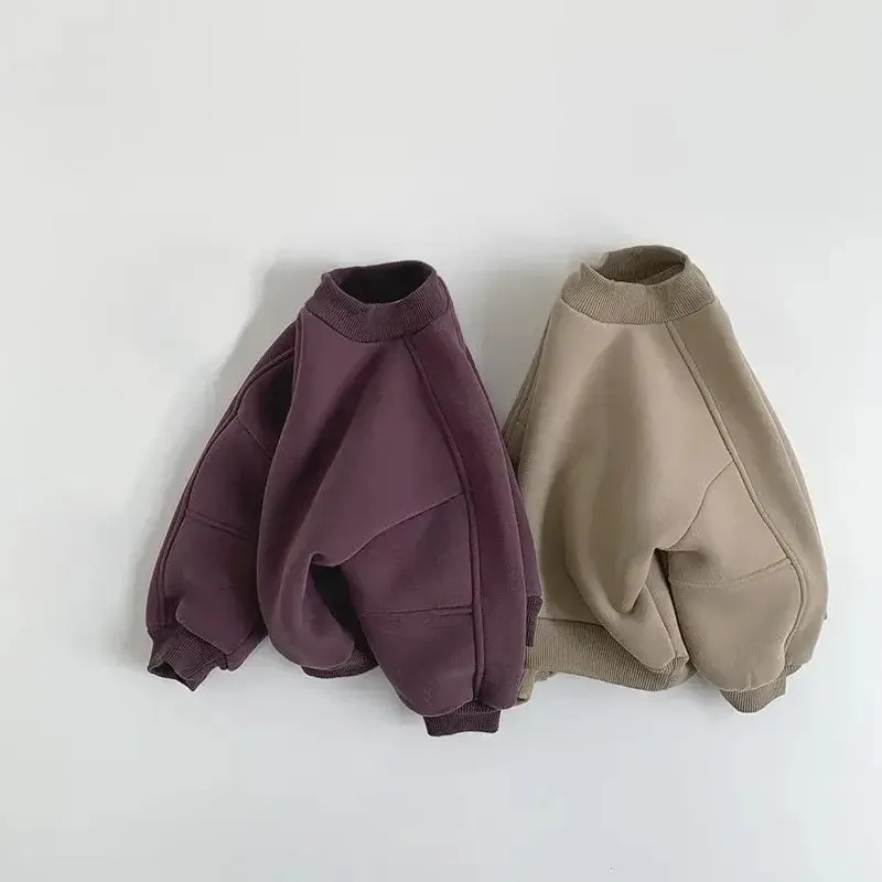 Solid Fleece Sweatshirt