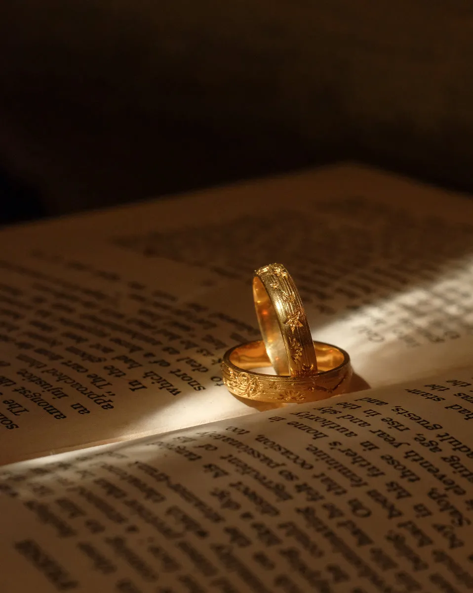 Solid Gold Dante Ring
