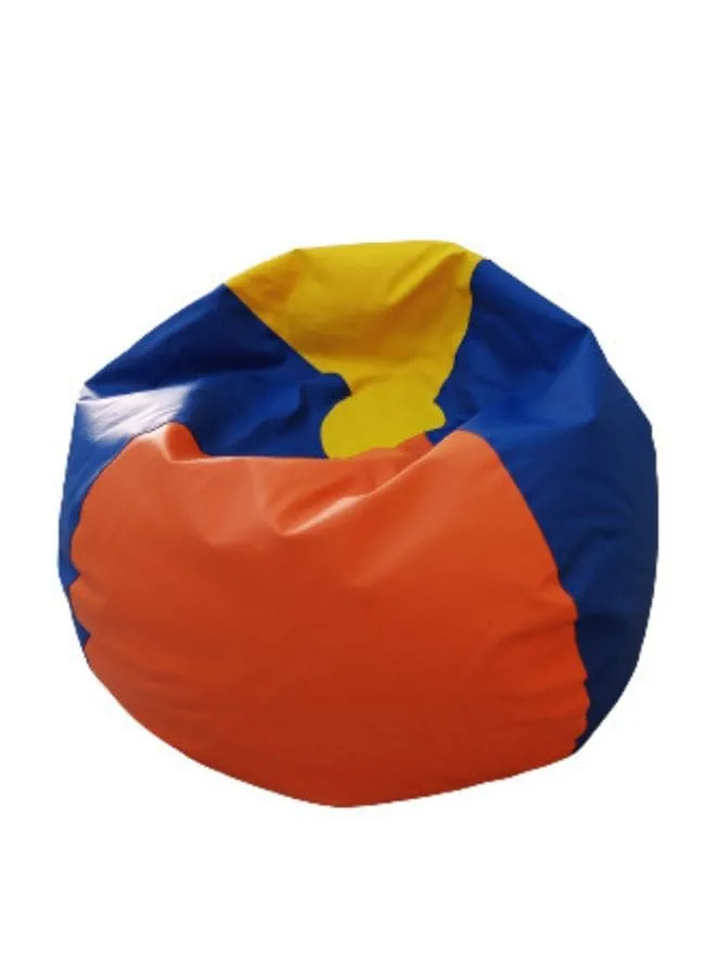 Solid Multi-Purpose Leather Bean Bag With Polystyrene Filling, Medium, Multicolor
