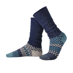Solmate Socks Fusion Slouch Socks - Cerulean
