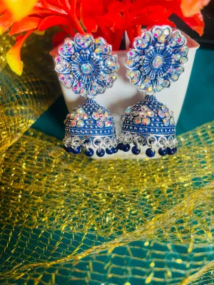 SONA BLUE  JHUMKIS