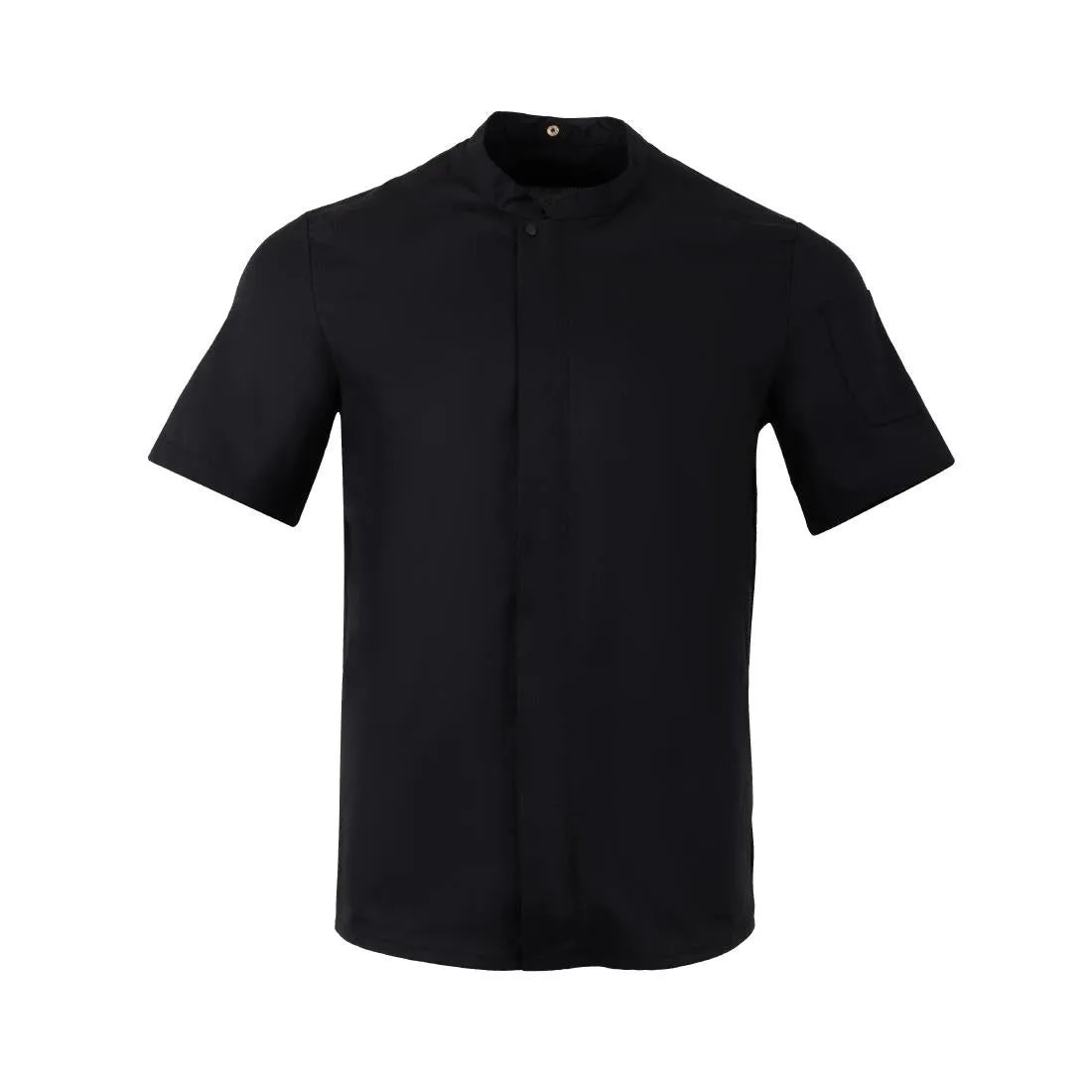 Southside Harlem Short Sleeve Chef Jacket Black Size L - BA115-L