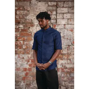Southside NY Kings Mens Denim Lightweight Chefs Shirt Size L