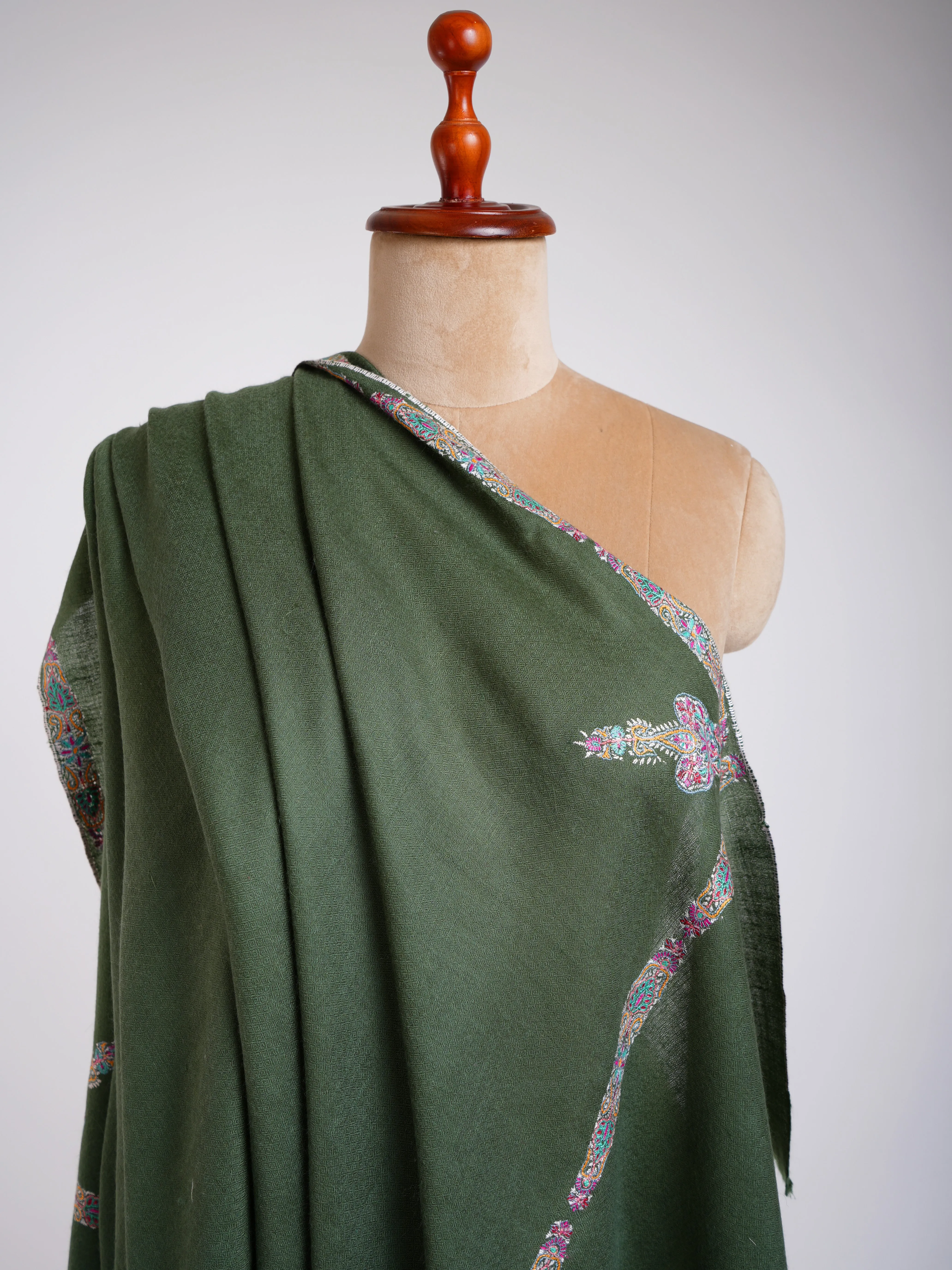 Sozni Embroidered Unique Pure Pashmina