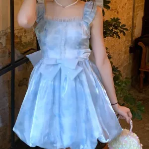 Sparkling Blueberry Sorbet        Dress Mermaidcore Kawaii Academia Y2K Cottagecore Coquette Fairycore Dollette Princesscore