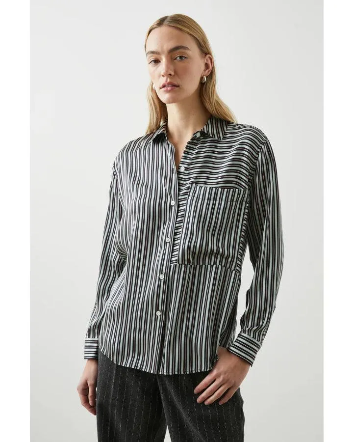 Spencer Aspen Stripe Silk Shirt