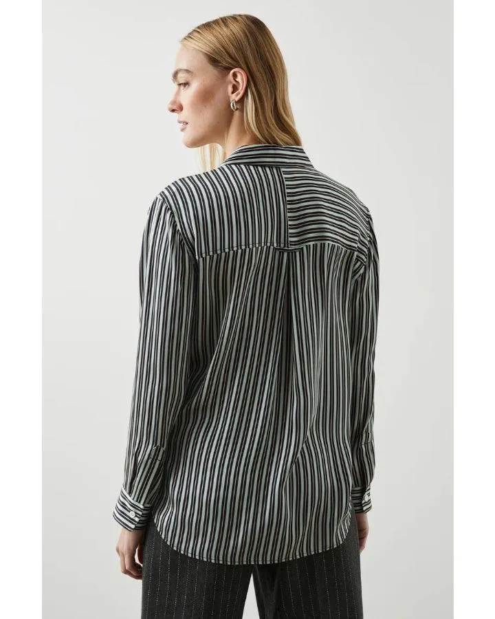 Spencer Aspen Stripe Silk Shirt