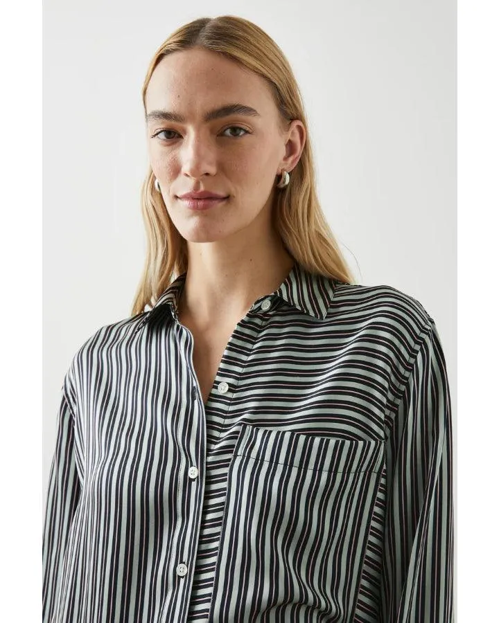 Spencer Aspen Stripe Silk Shirt