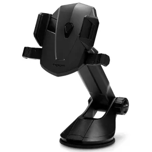 Spigen Kuel TS35 AP12T Universal Mobilholder til Bil - Instrumentbræt og Forrude - Maks Mobil: 88 - 165mm - Sort