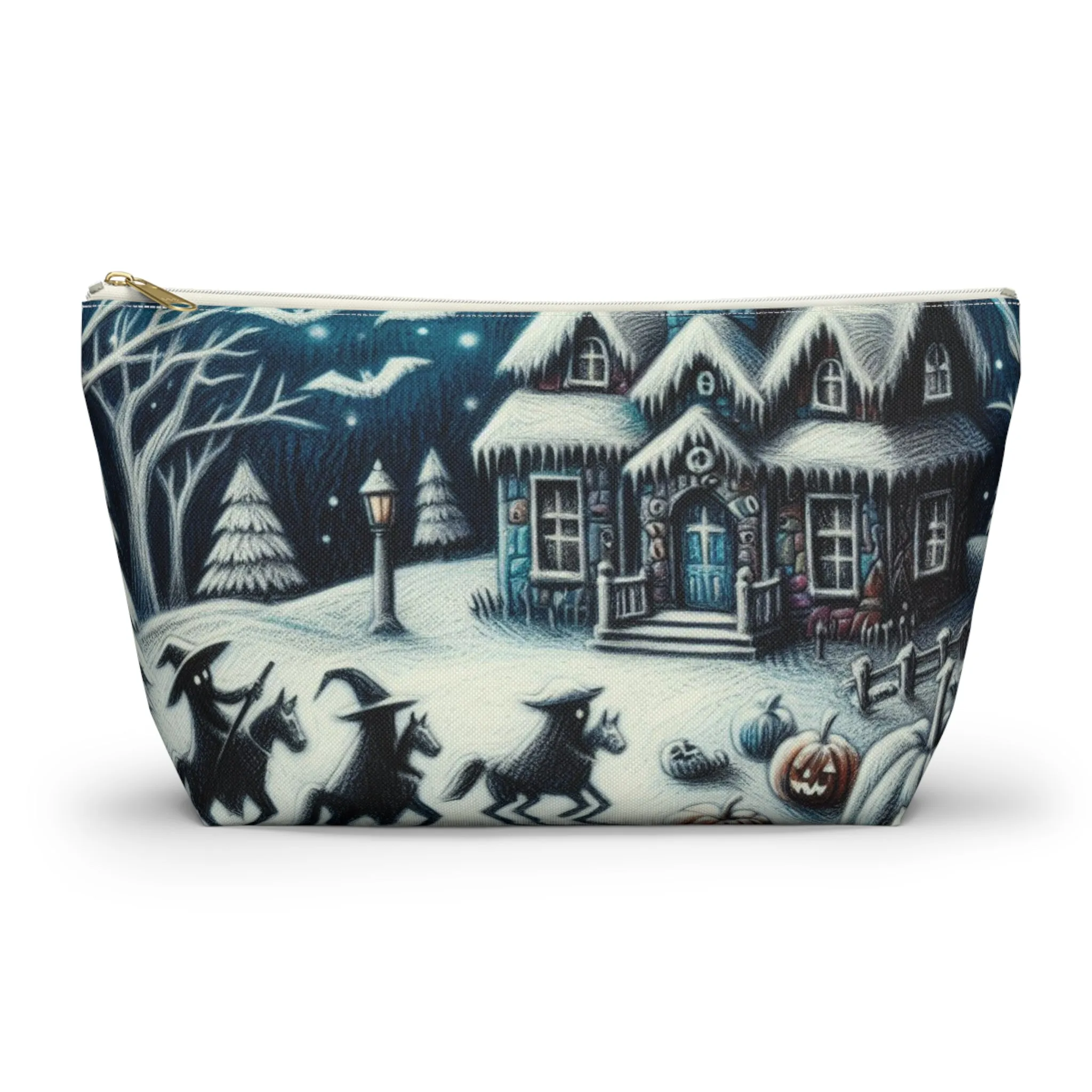 Spooky Snowy Shivers - Accessory Pouch w T-bottom