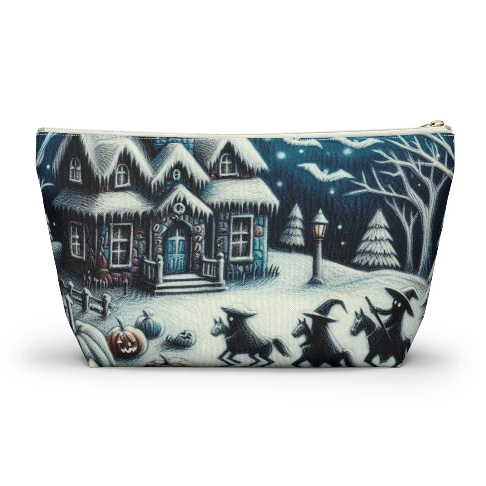 Spooky Snowy Shivers - Accessory Pouch w T-bottom