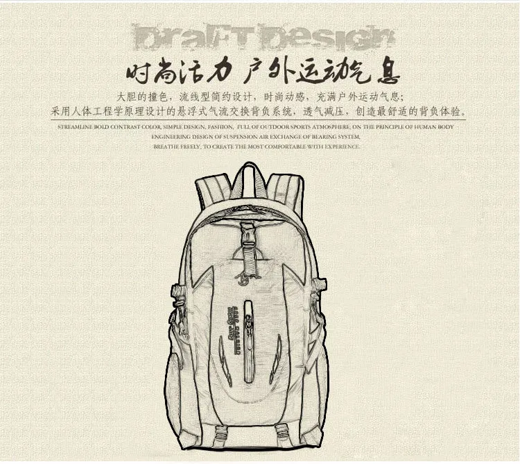 Sport Durable Bag with Nylon Material Backpack