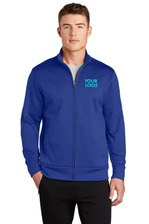 Sport-Tek Sport-Wick Fleece Branded Full-Zip Jackets, True Royal
