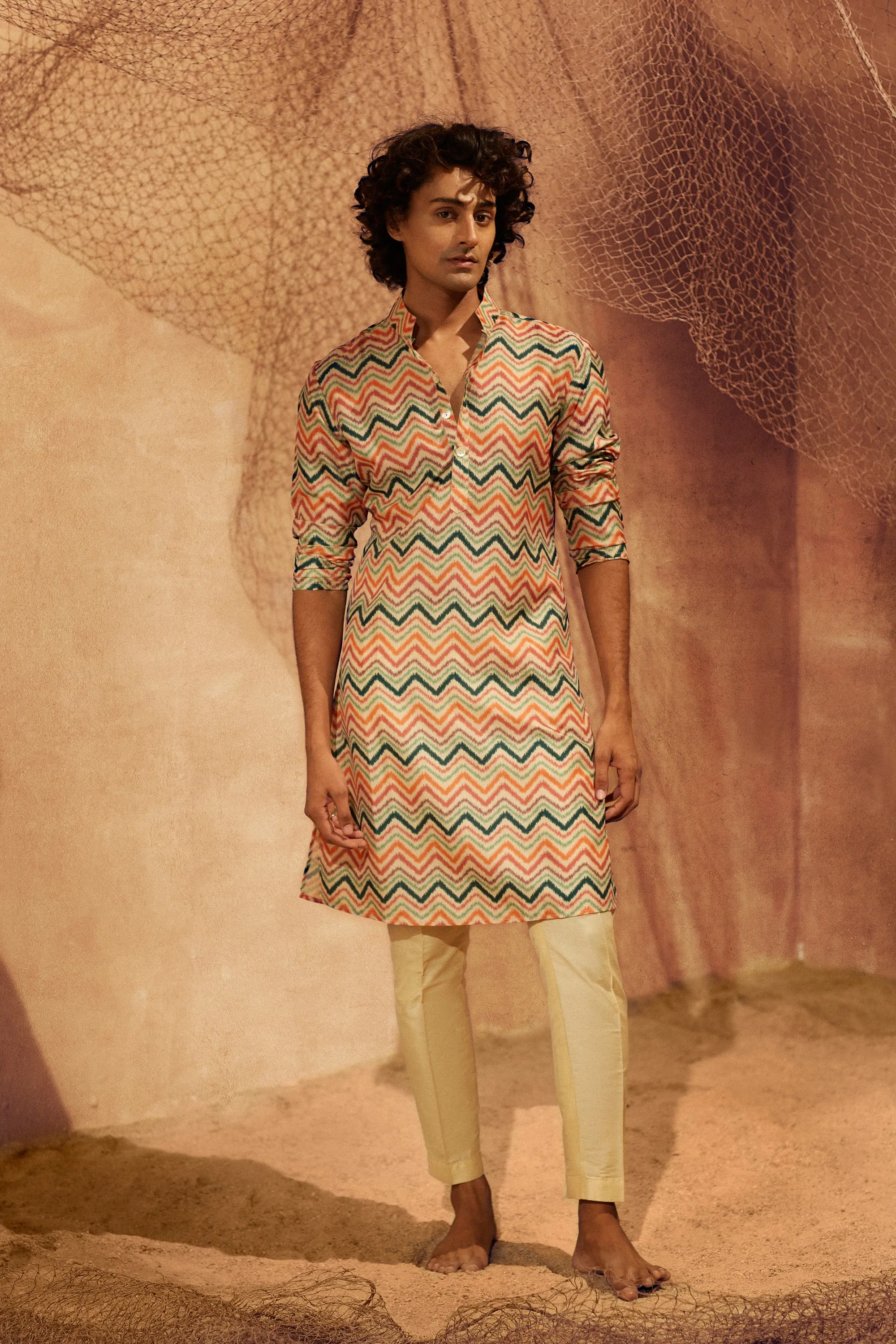 Spring Day - Silk Kurta