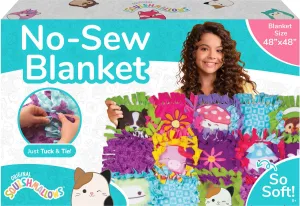 Squishmallows Design Your Own No-Sew Blanket Kit