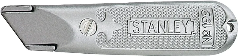 Stanley 10-209 Utility Knife, 3 in W Blade, HCS Blade, Straight Handle, Gray Handle :CD 1: QUANTITY: 1