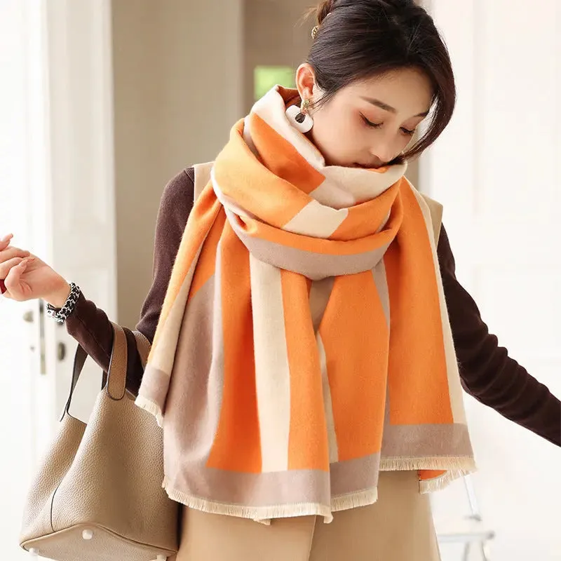 Star Thick Warmth Cashmere Korean Spring And Autumn Ladies Scarf