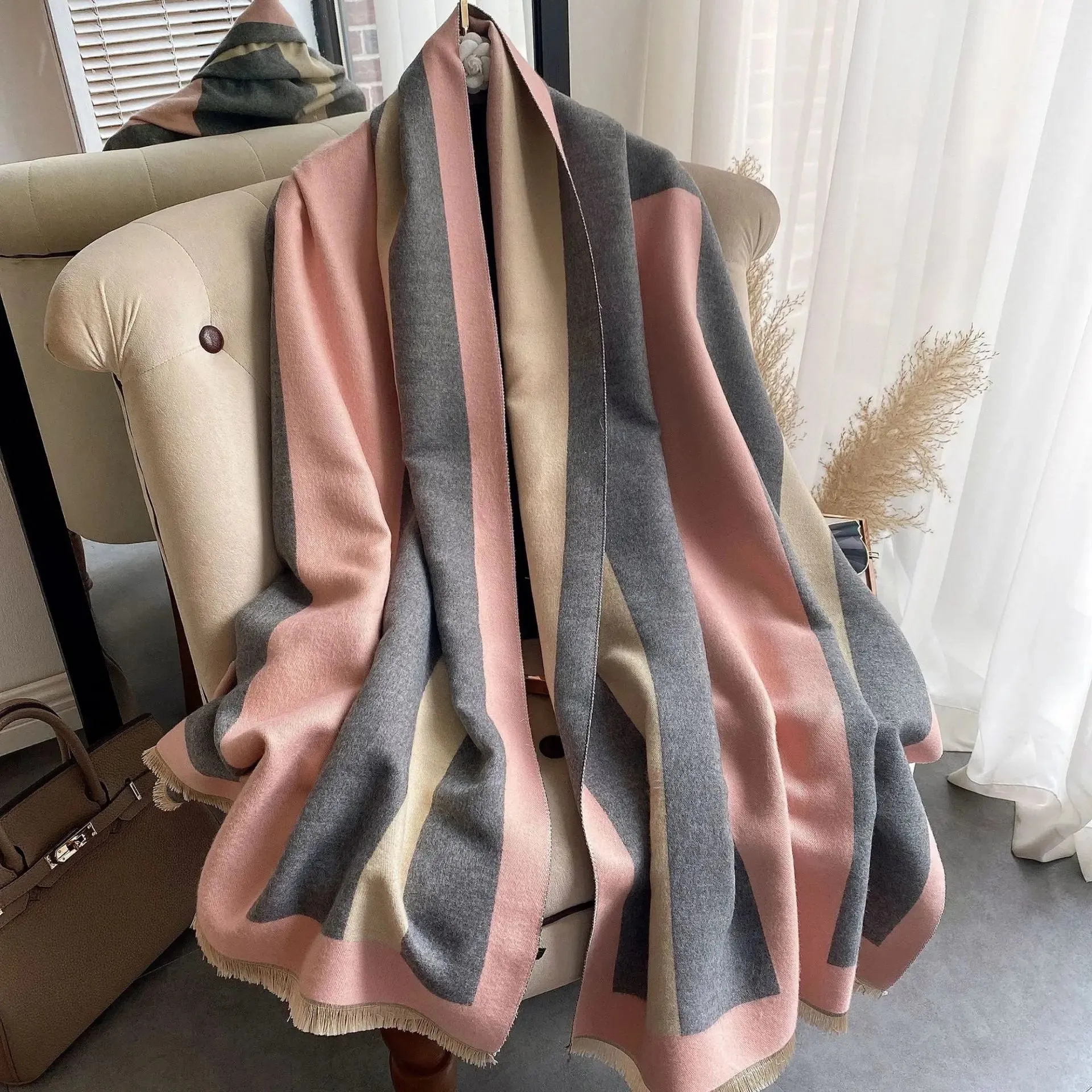 Star Thick Warmth Cashmere Korean Spring And Autumn Ladies Scarf