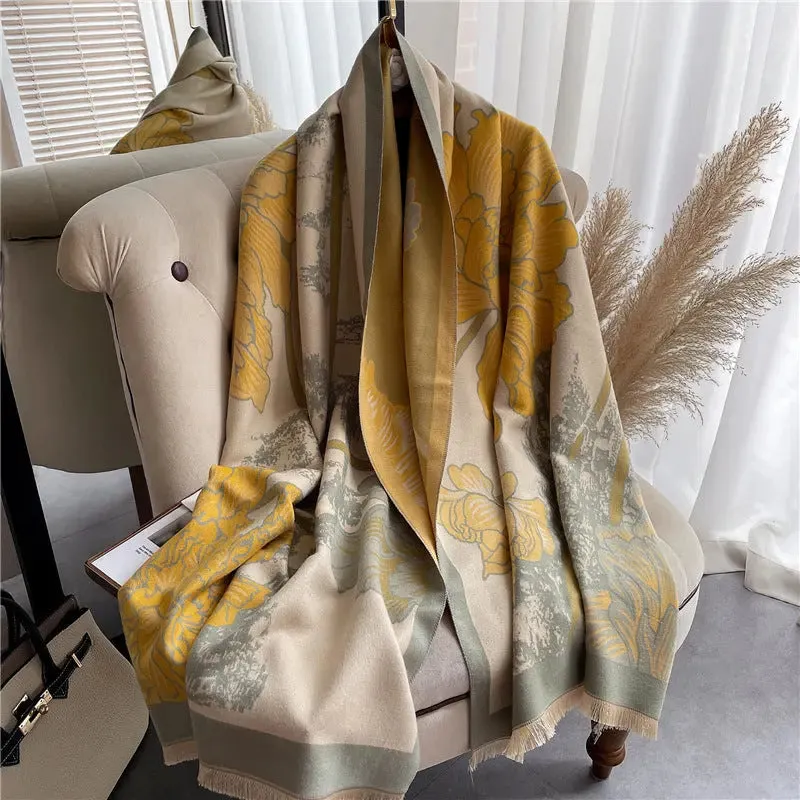 Star Thick Warmth Cashmere Korean Spring And Autumn Ladies Scarf