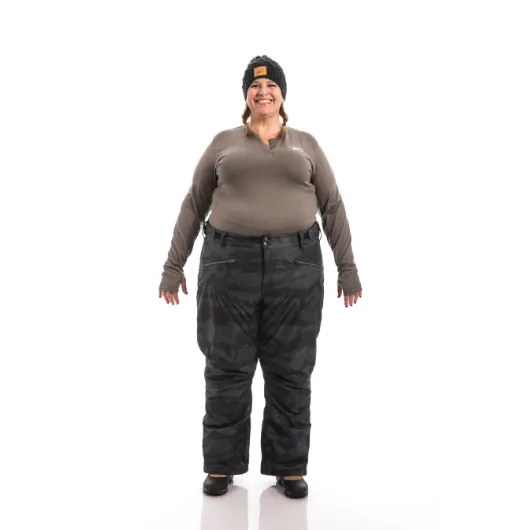 Statement Insulated Plus Size Snow Pants | Camo