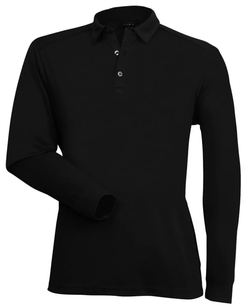 Stencil 1043 Mens Long Sleeve Freshen Polo