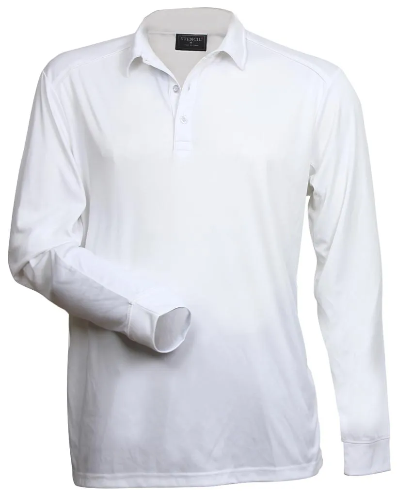 Stencil 1043 Mens Long Sleeve Freshen Polo