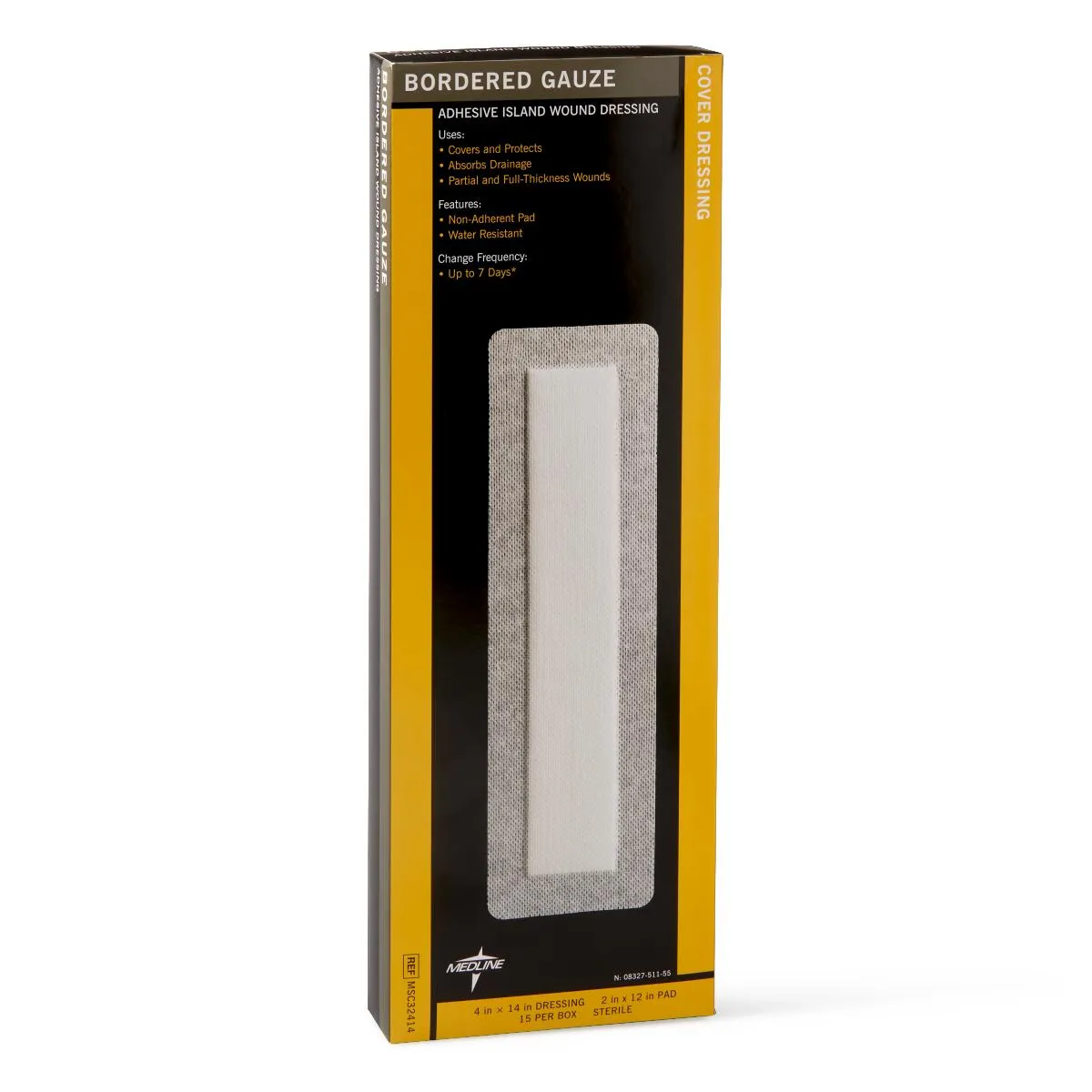 Sterile Bordered Gauze, 4" x 14" (box of 15)
