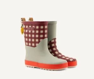 Sticky Lemon Rain Boots (gingham check)