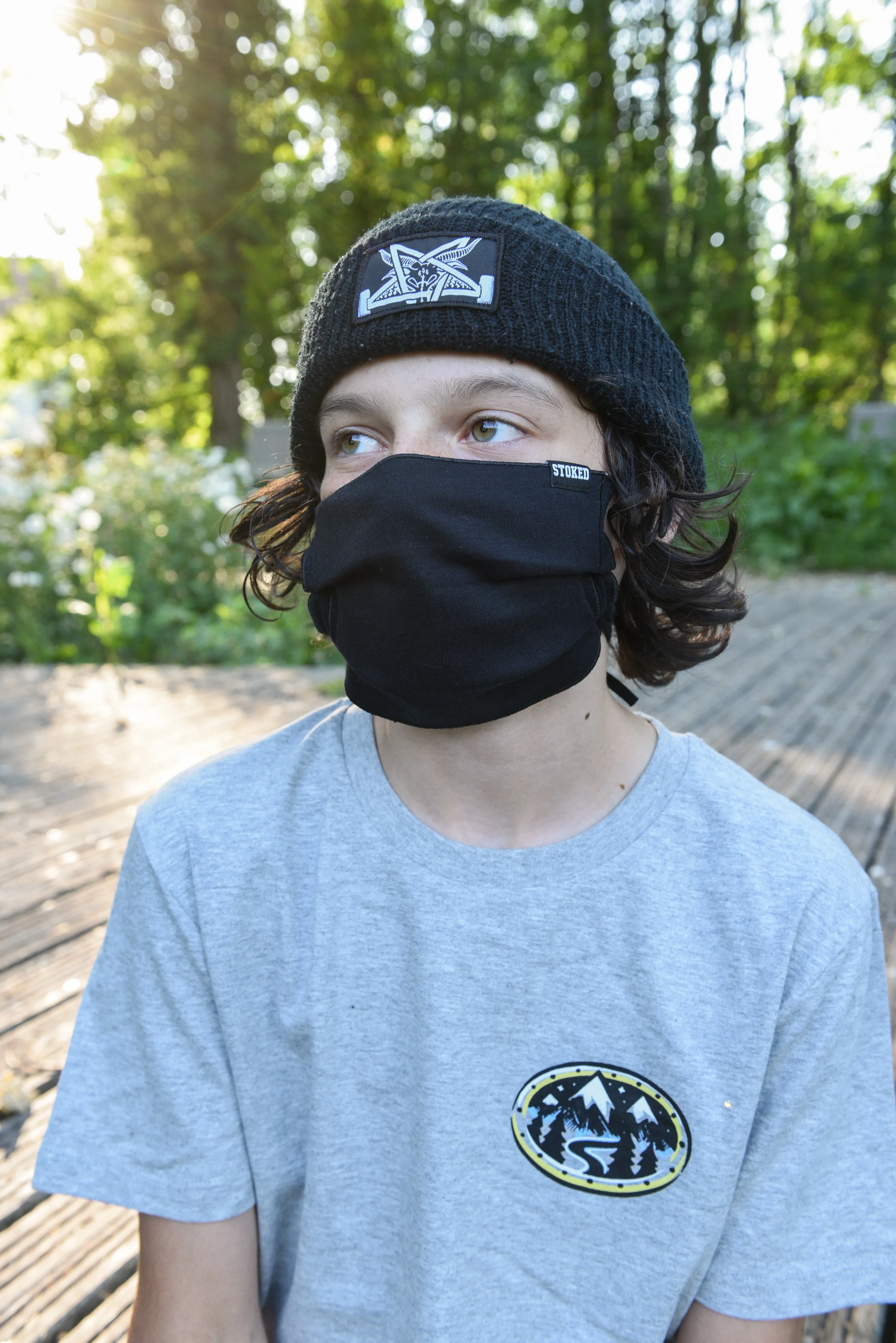 Stoked Facemask Black