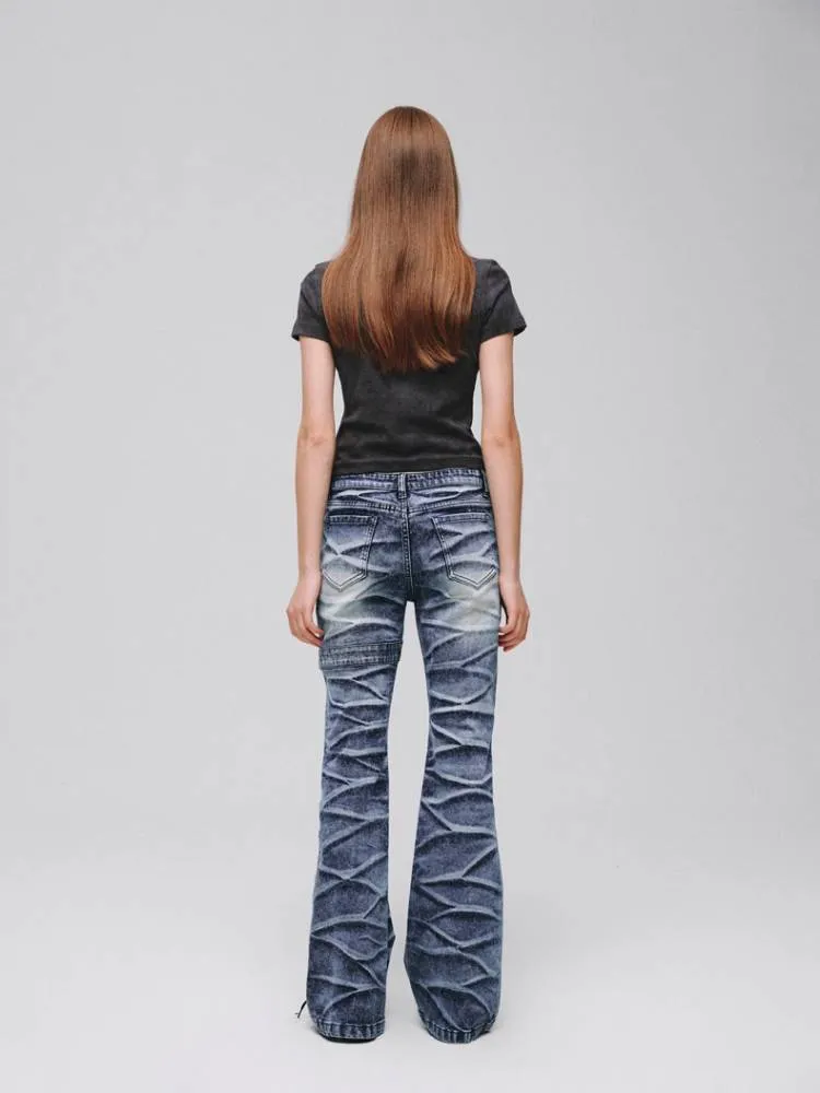 Stretch bootcut jeans【s0000008381】