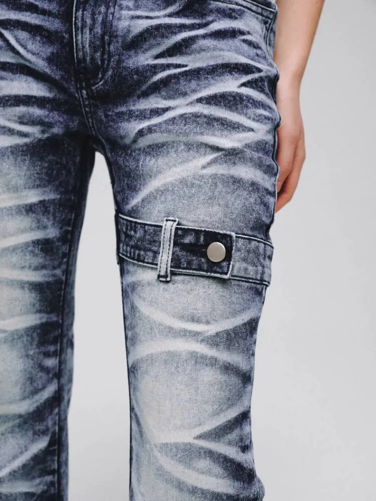 Stretch bootcut jeans【s0000008381】
