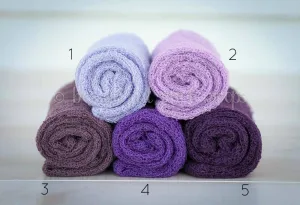 Stretch Knit Wraps Purple Tones
