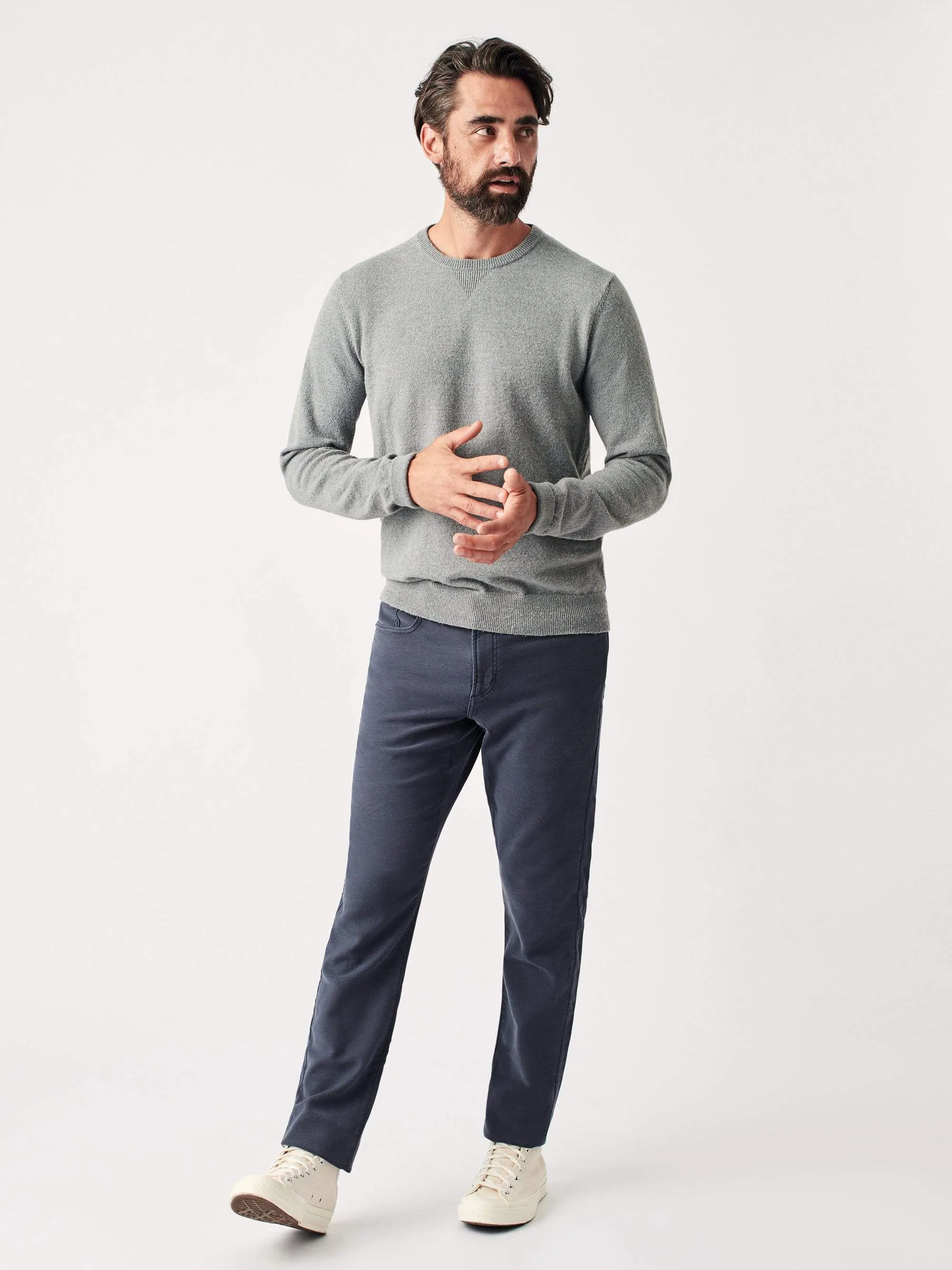 Stretch Terry 5 Pocket- Navy