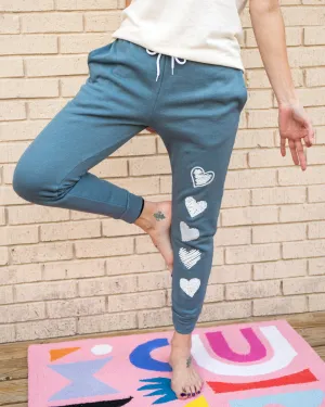 String of Hearts - Slate Blue Unisex Joggers