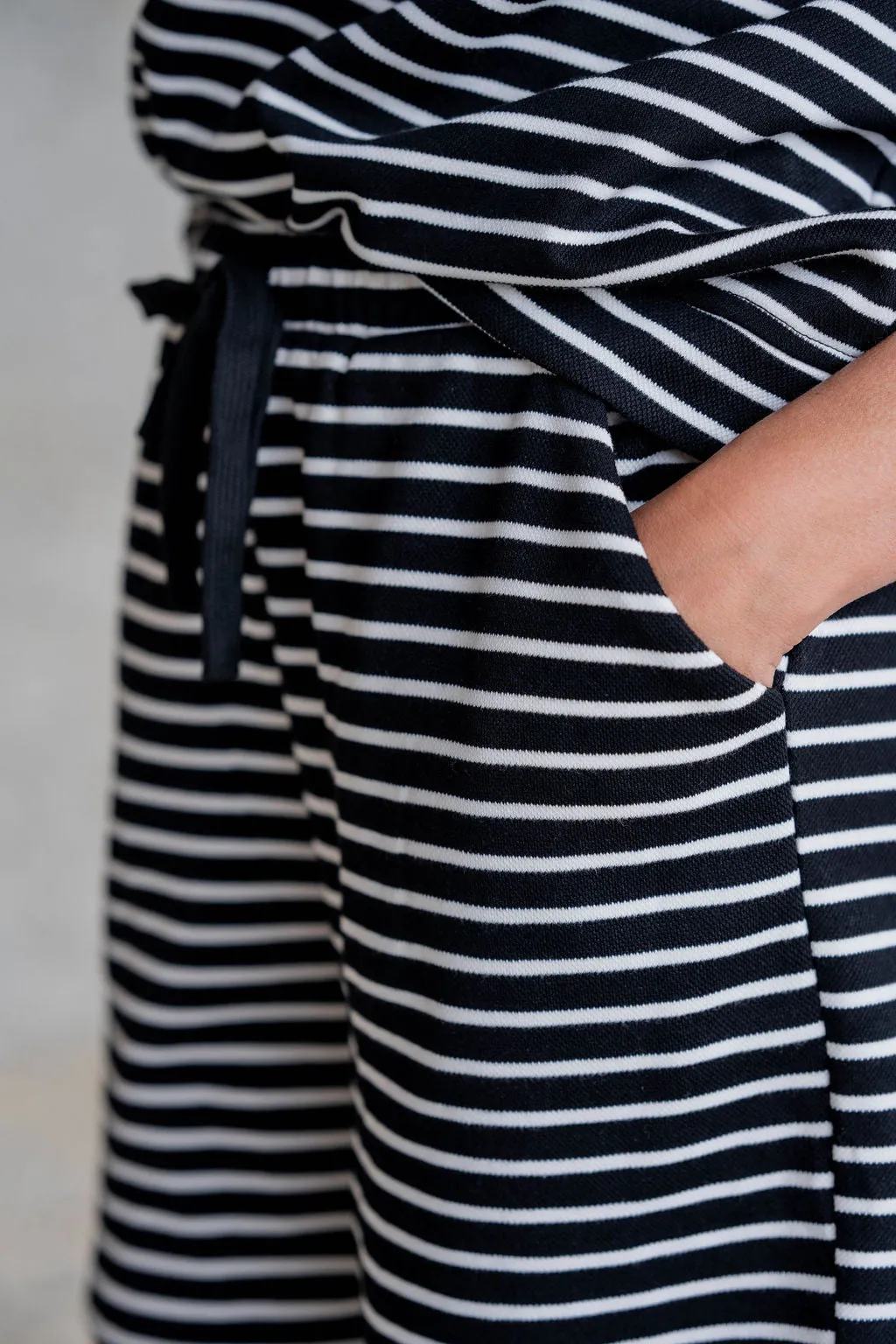 Striped Drawstring Shorts