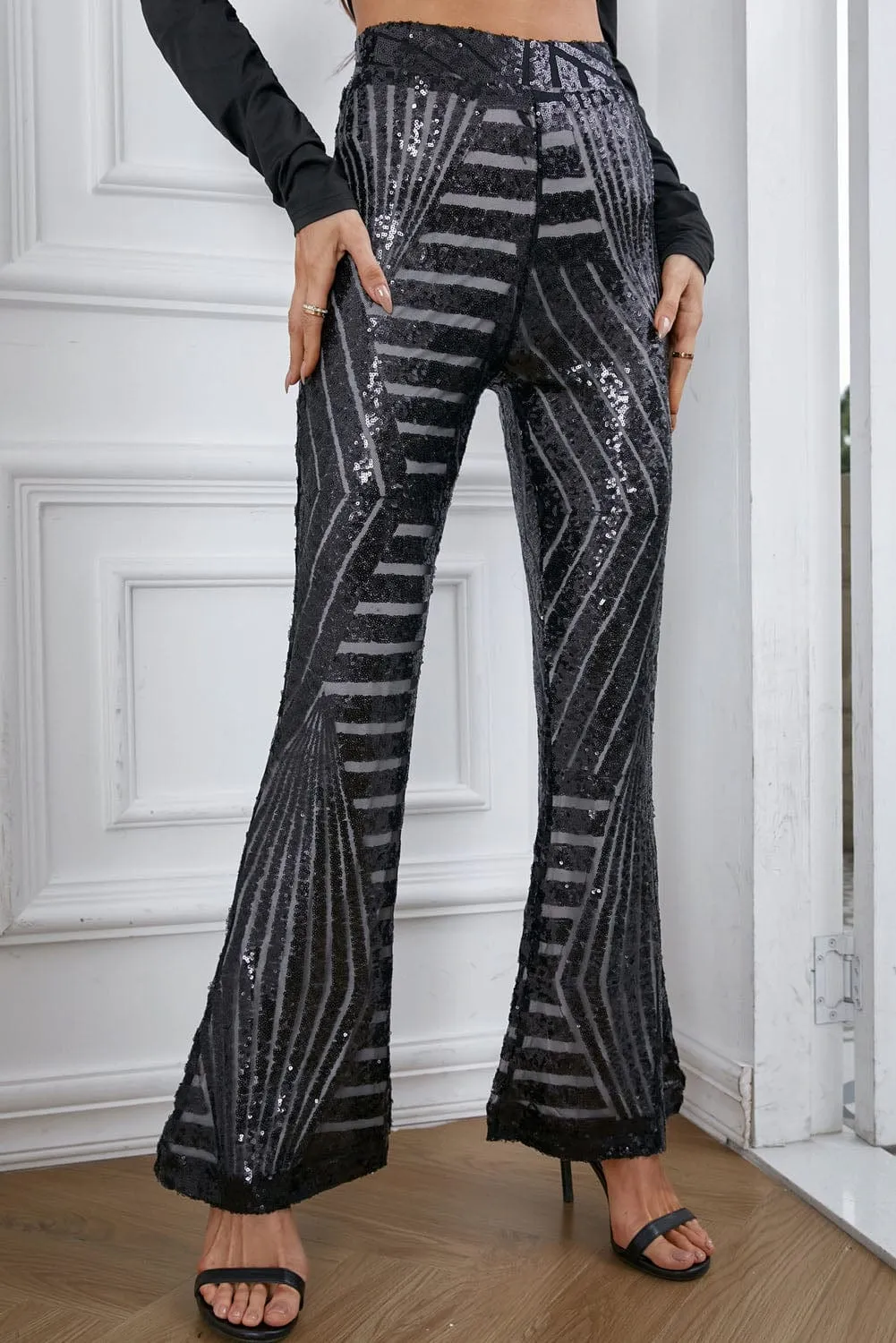 Striped Sexy Slim Fit Knitted Pants