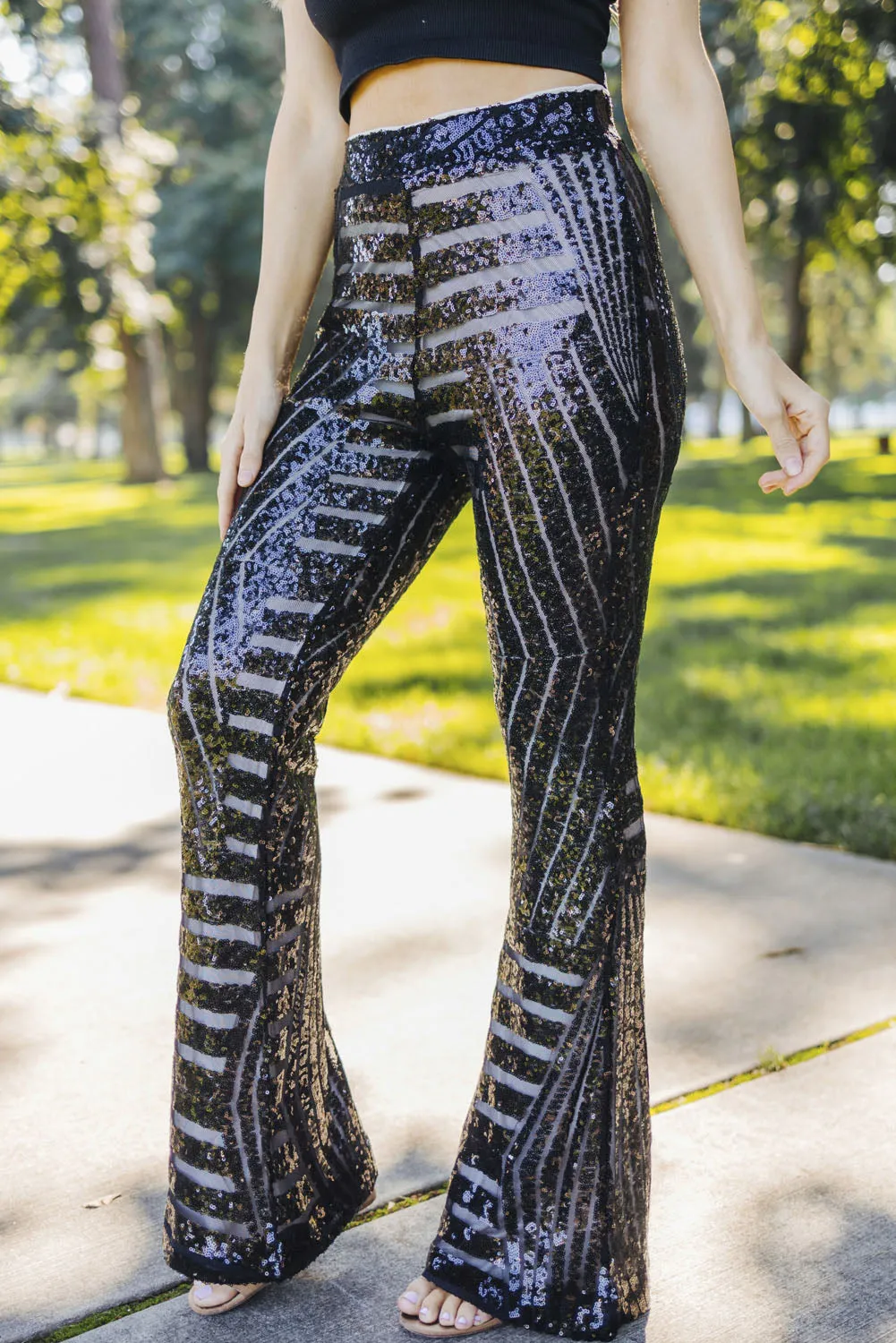 Striped Sexy Slim Fit Knitted Pants