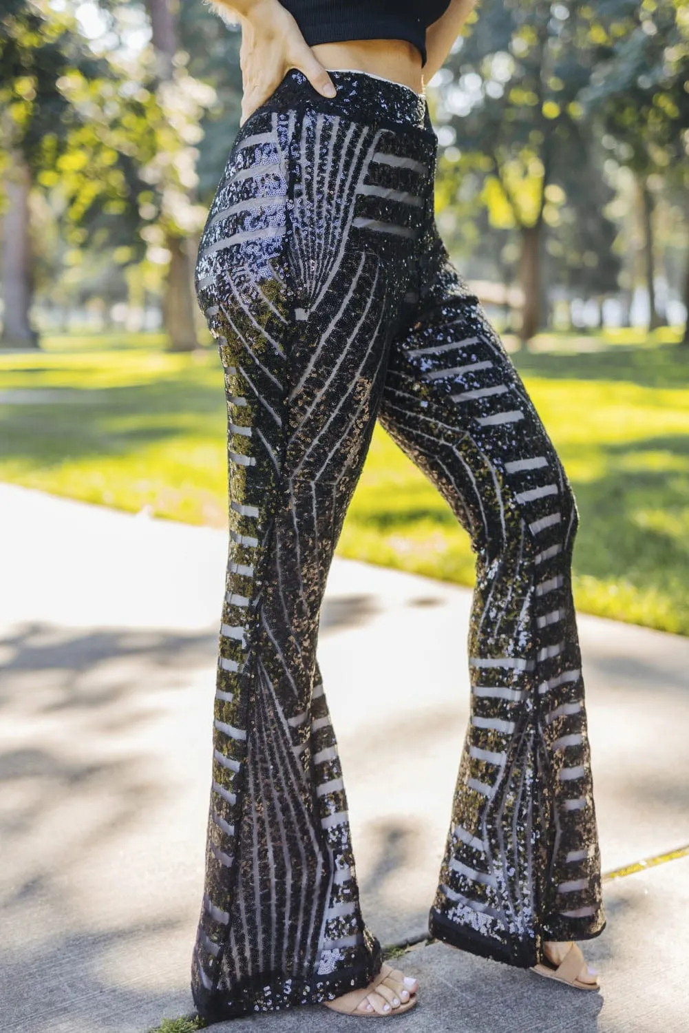 Striped Sexy Slim Fit Knitted Pants