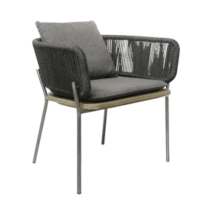 Studio Vertical Weave Rope Dining Armchair
